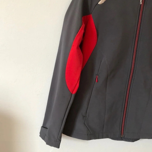 NORTH END SPORT Ladies Red & Gray Full Zip Pockets Jacket Size Medium - Picture 4 of 11